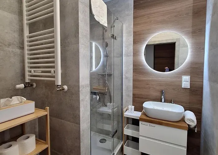 Modern With Swimming Pool In Hanza Tower By Renters דירה שצ'צ'ין